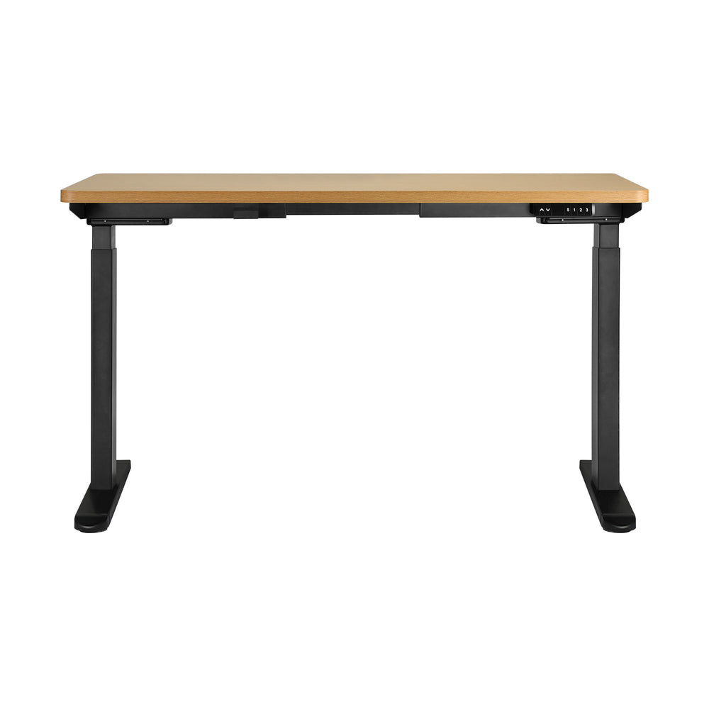 NNEED Sit-Stand Desk Height Adjustable Desk Black&Oak-4
