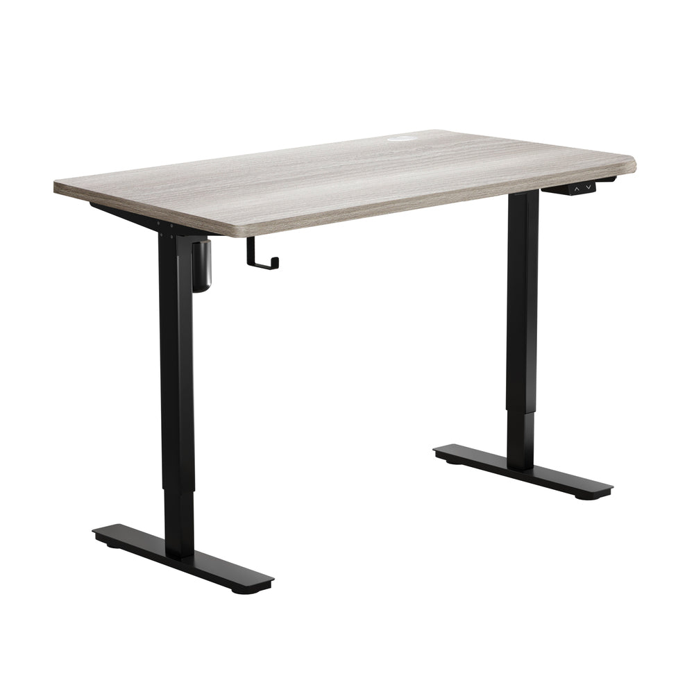 NNEED 140CM Electric Standing Desk Adjustable Black&Grey-Oak-0