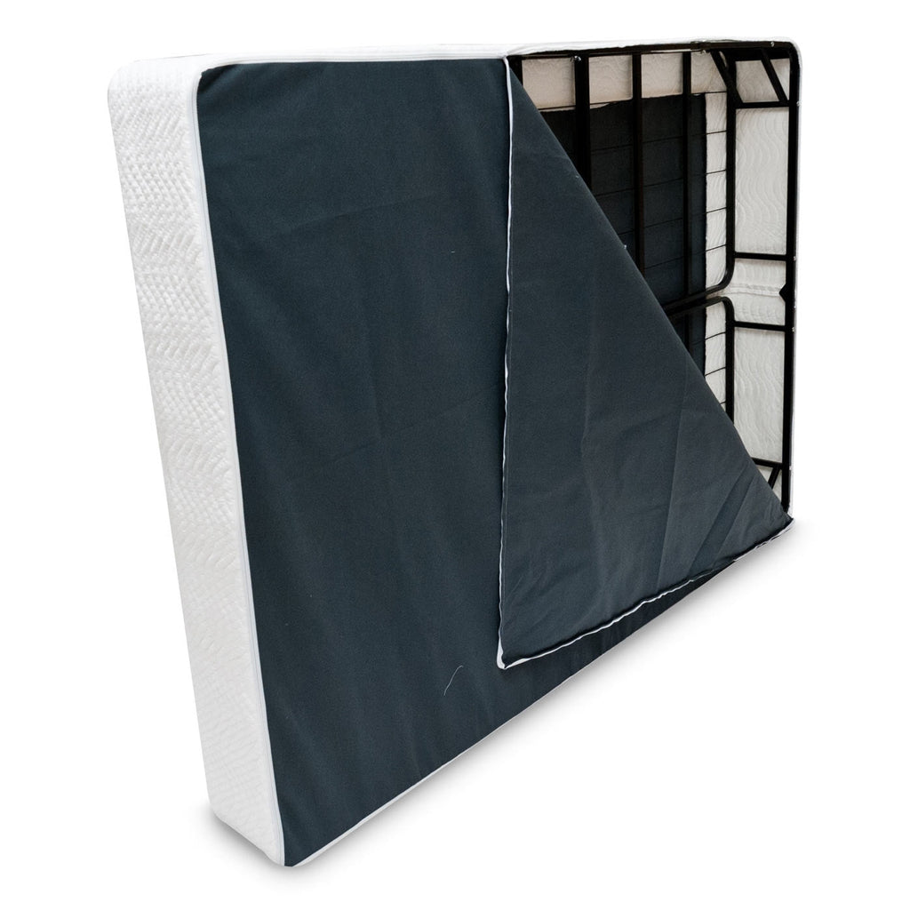 Twin size Steel Metal Box-Spring Mattress Foundation with Cover-1