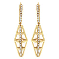 14K Yellow Gold 5/8 Cttw Diamond Geometrical Pillar Drop and Dangle Earrings (G-H Color, SI1-SI2 Clarity)-0