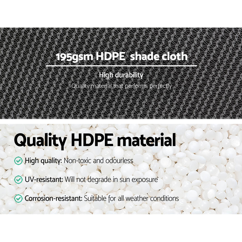 NNEDSZ 90% Shade Cloth 3.66x30m Shadecloth Wide Heavy Duty White-4