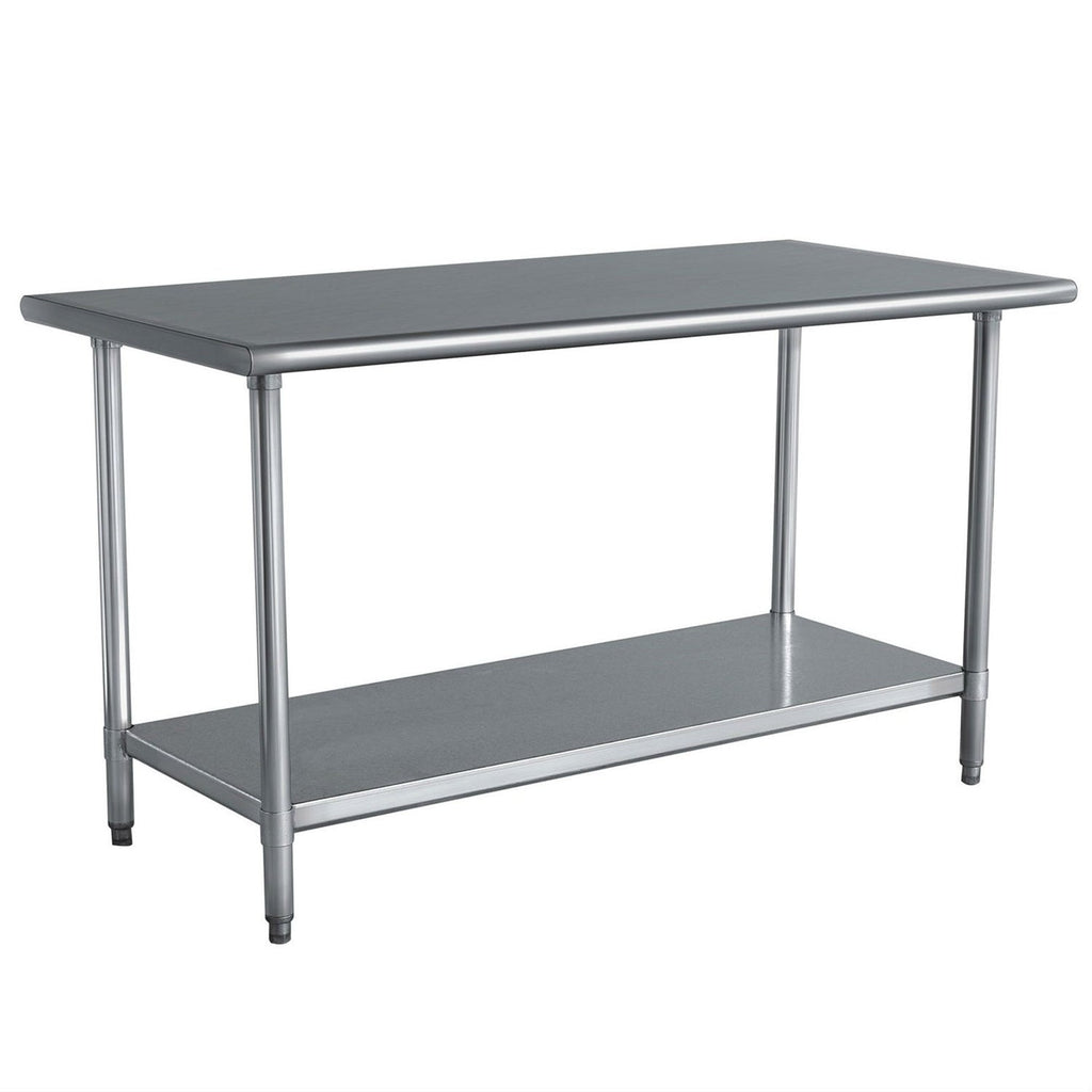 Stainless Steel Top Utility Table High Top Workbench Prep Table 24 x 48 inch-0