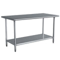 Stainless Steel Top Utility Table High Top Workbench Prep Table 24 x 48 inch-0