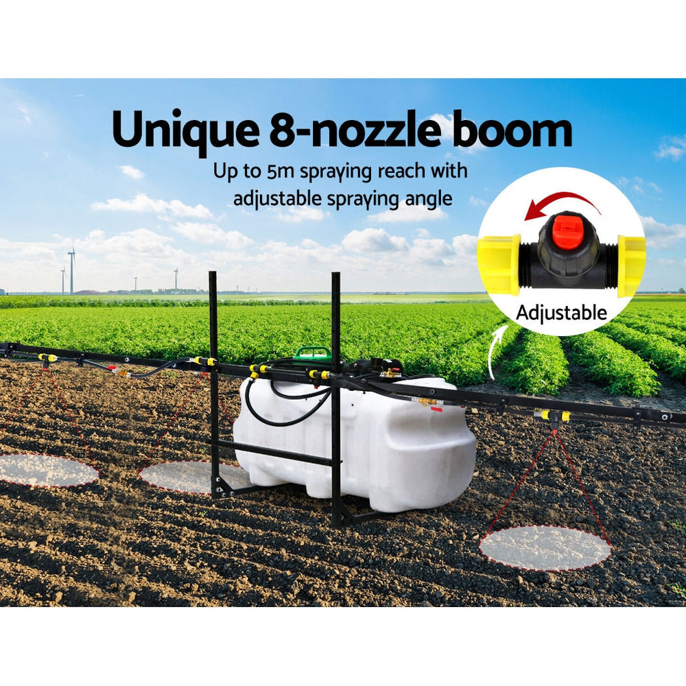 NNEDSZ Weed Sprayer 5M Boom Spot Spray Tank ATV Trailer Tractor 100L-3
