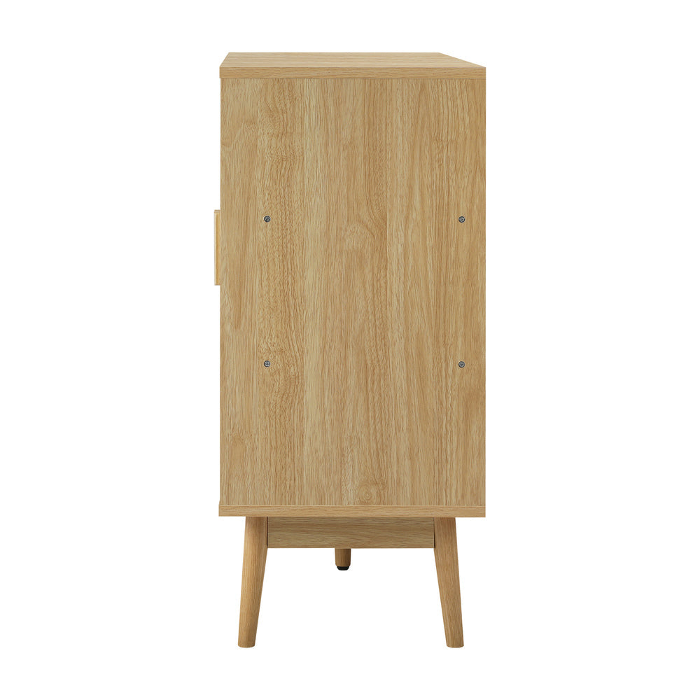 NNEED Shoes Storage Cabinet 4 Closed & 3 Open Shelves-2
