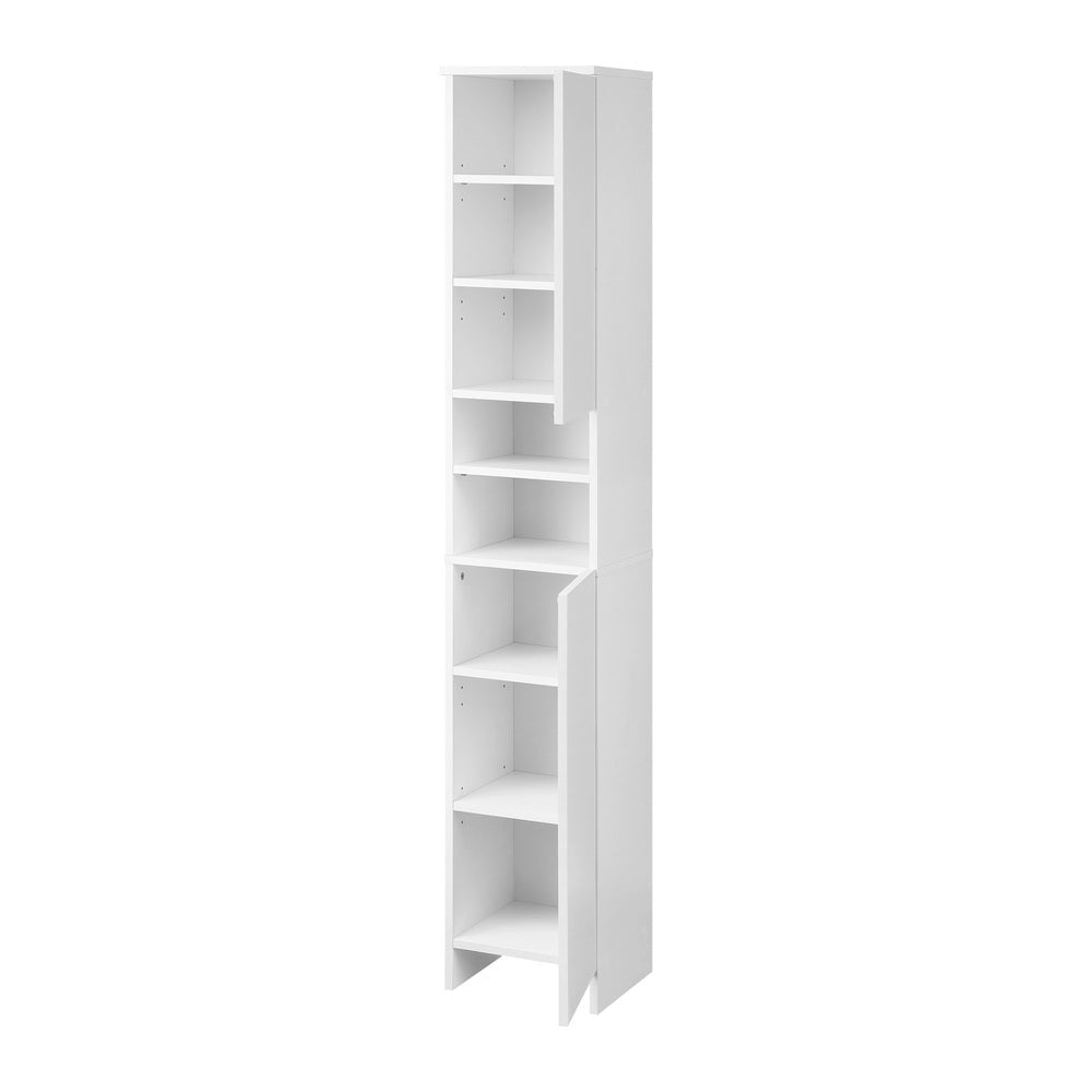 NNEED Bathroom Cabinet Tall Slim White-1