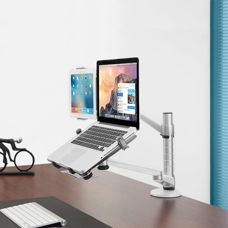 NNEIDS Versatile Rotating Stand For 10-16 Laptops And 4.7-12.9 Tablets - Adjustable Height-4