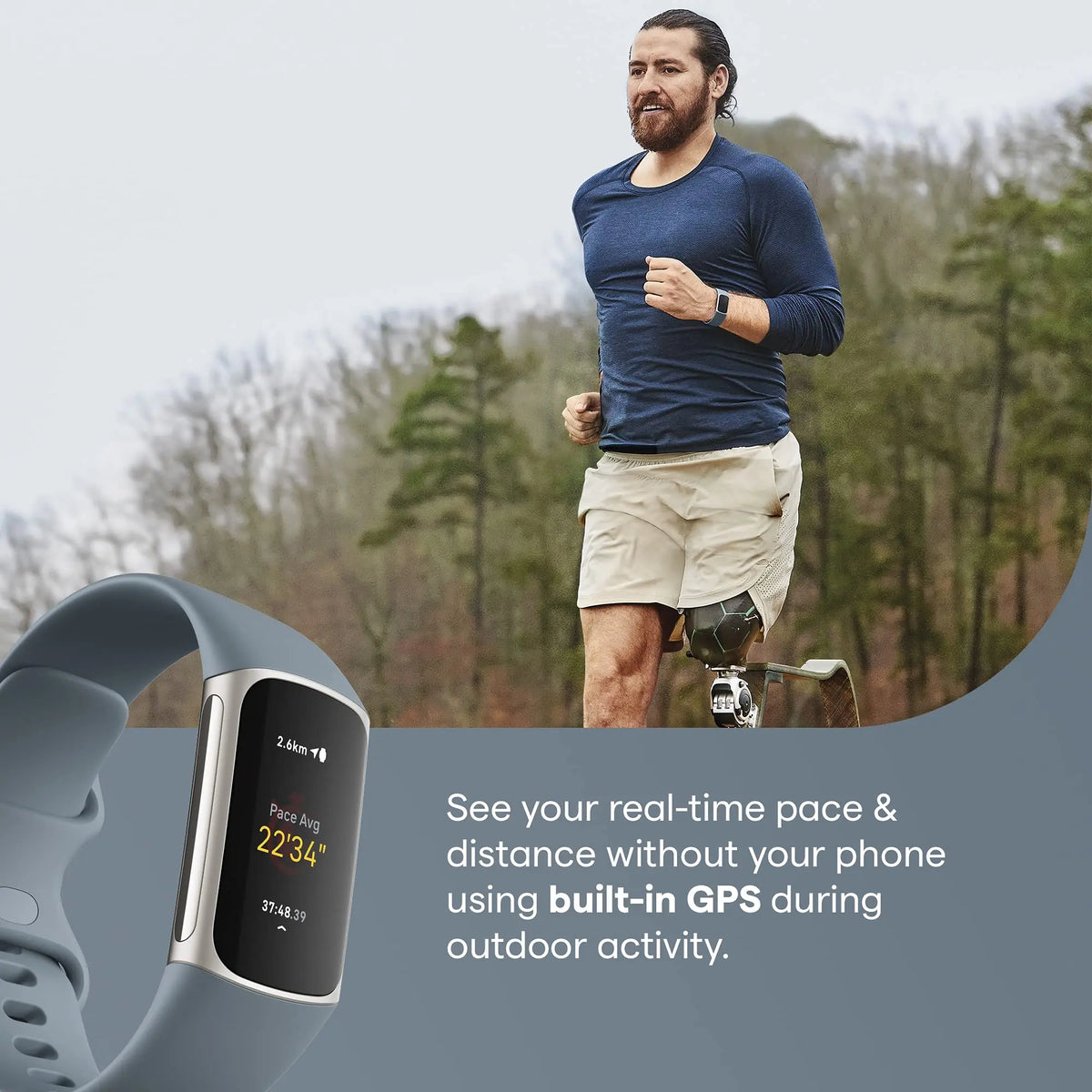 NNEOBA Health Fitness Tracker with Built-in GPS Blue-4