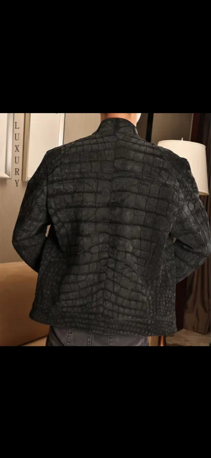 DON JOHN Crocodile Jackets Handmade Men's-1
