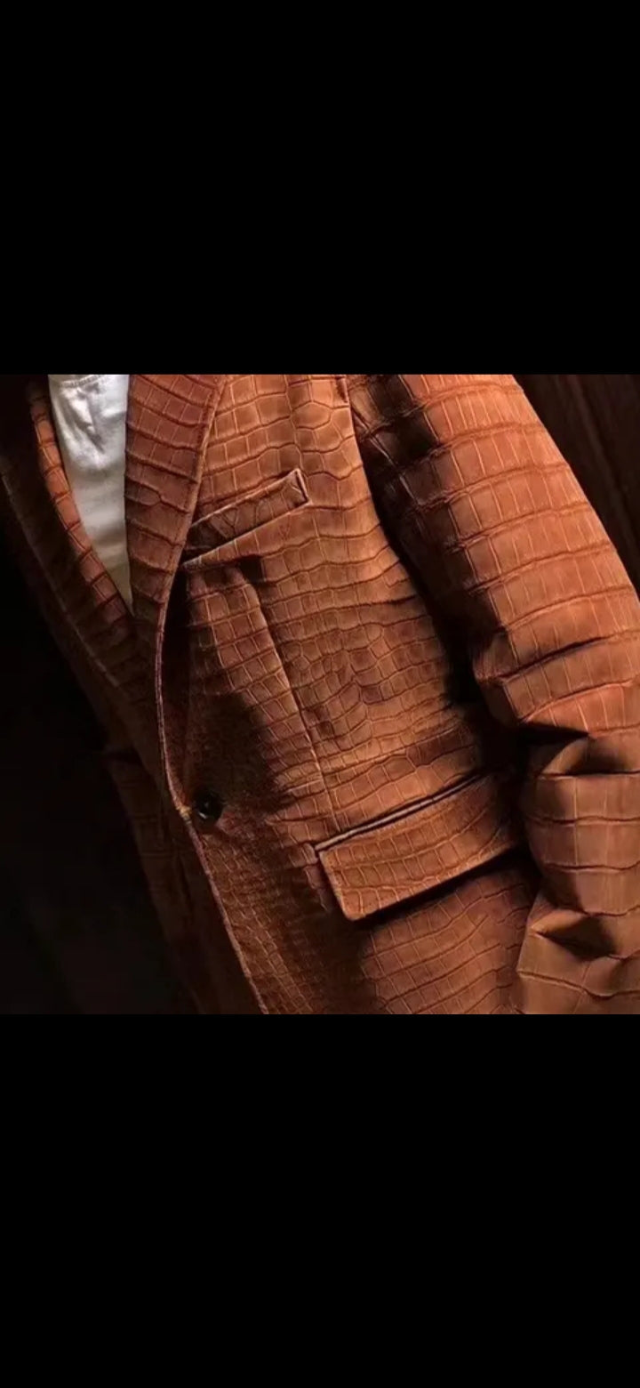 DON JOHN Crocodile Jackets Handmade Men's-4