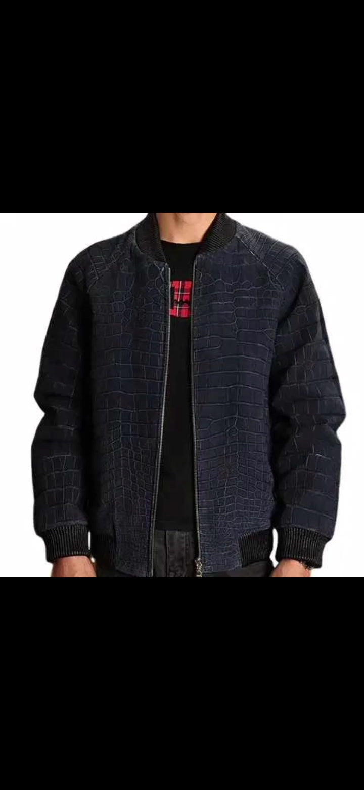 DON JOHN Crocodile Jackets Handmade Men's-0