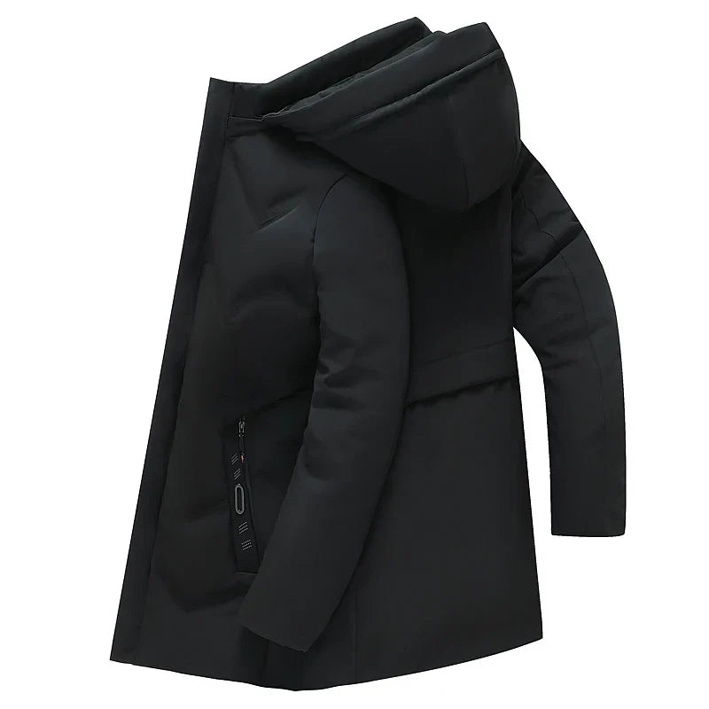 Designer Men's Hooded Bubble Parka Jacket-3