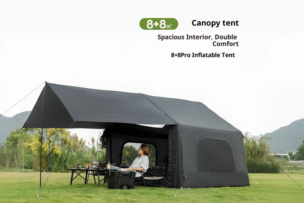 NNEOBA Extra Large Inflatable Camping Tent 3–6 Person Windproof Family-0