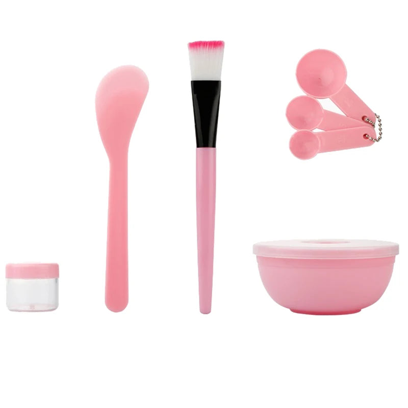 Facial Brush Mask Bowl Spoon Set Mask Brush Bar DIY Beauty Tools Mixing Tools Skin Care Makeup Supplies Woman Facial Tools