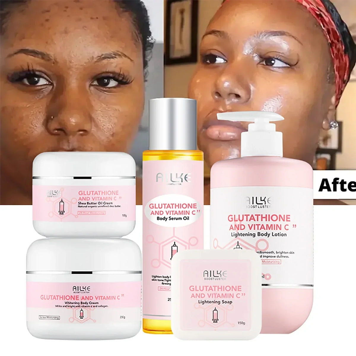 NNEOBA Whitening Black Spots Corrector, Body Skin Care Lotion, With Glutathion, Shea Butter, Collagen, Moisturizing Body Cream-1