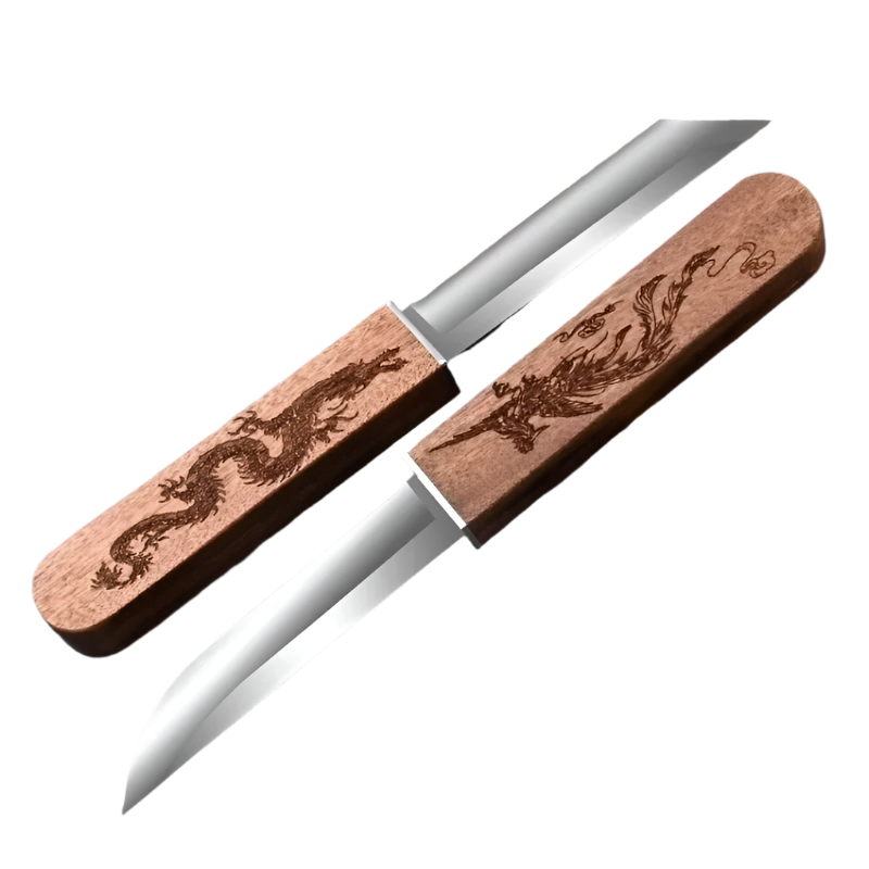 Dragon & Phoenix Double Knife – High-Hardness Tactical & Camping Knife Set-0