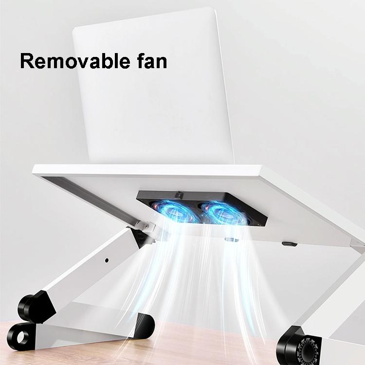 NNEIDS Portable Folding Laptop Desk With Adjustable Height And Storage-0