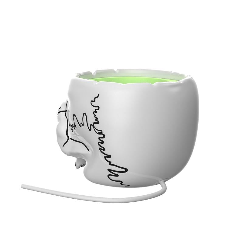 NNEIDS 5-Piece Skull Desktop Stand For Apple Home Pod Mini - White-1