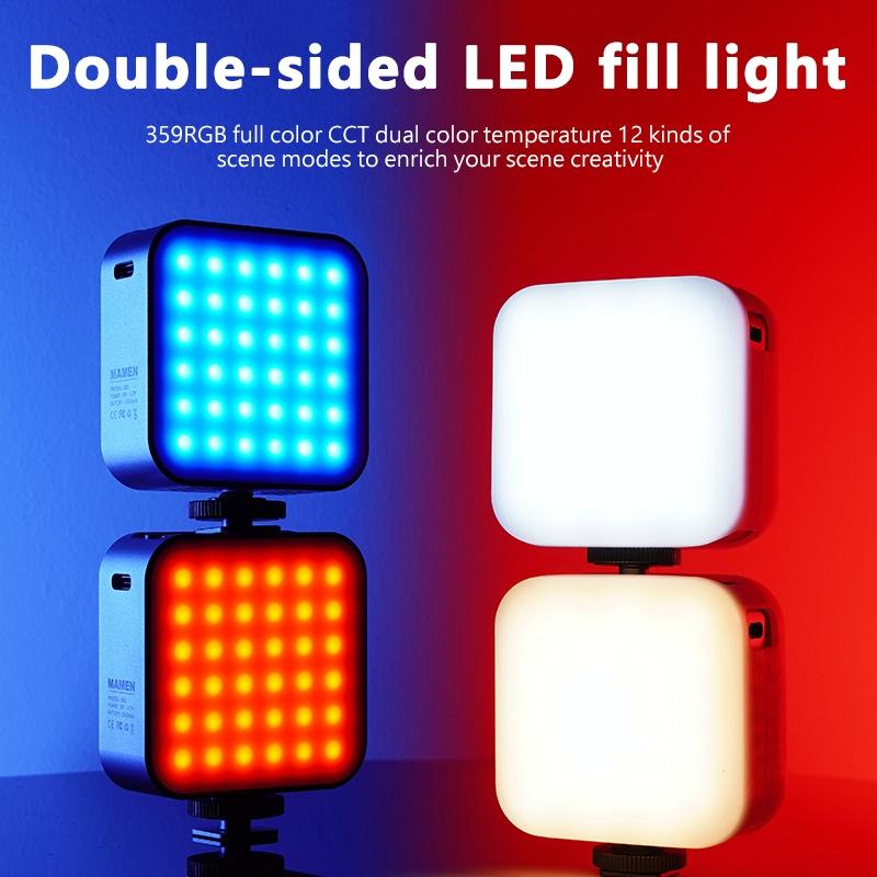 NNEIDS Double-Sided Rgb Led Fill Lights - 66 Leds 2500-9000K-2