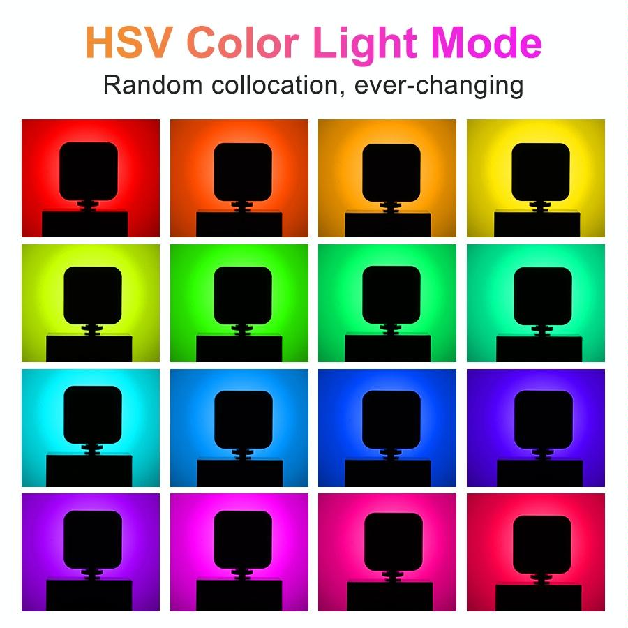 NNEIDS Double-Sided Rgb Led Fill Lights - 66 Leds 2500-9000K-4