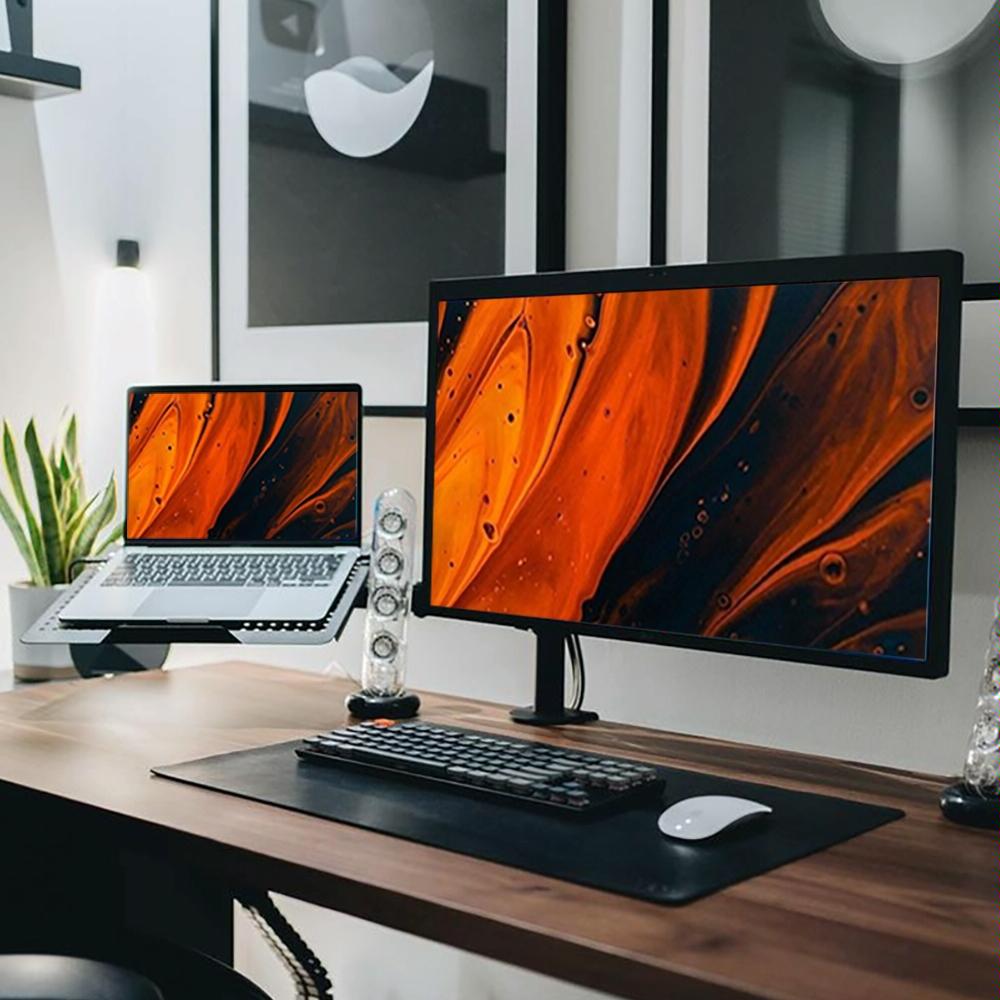 NNEIDS Rotatable Dual Screen Laptop Stand For Desktop-0
