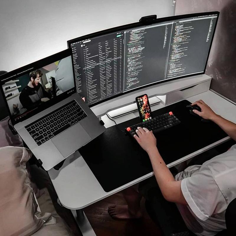 NNEIDS Rotatable Dual Screen Laptop Stand For Desktop-2