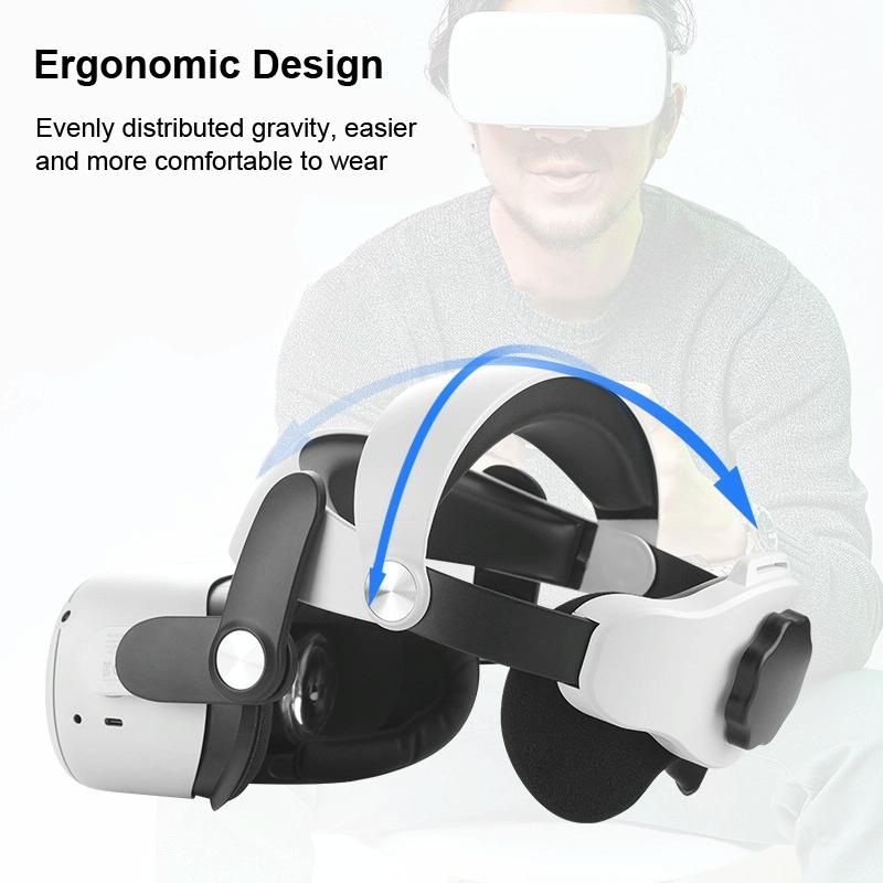 NNEIDS Adjustable Head Strap For Oculus Quest 2 - Universal Fit-1