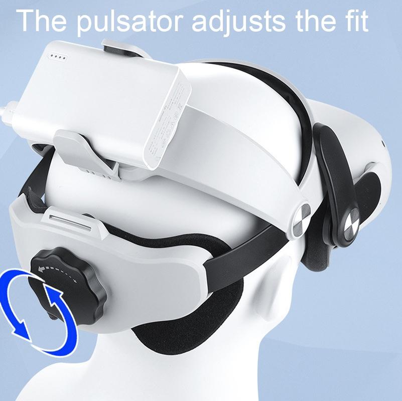 NNEIDS Head Strap Battery Holder For Meta Quest 2 - Compact And Convenient-2
