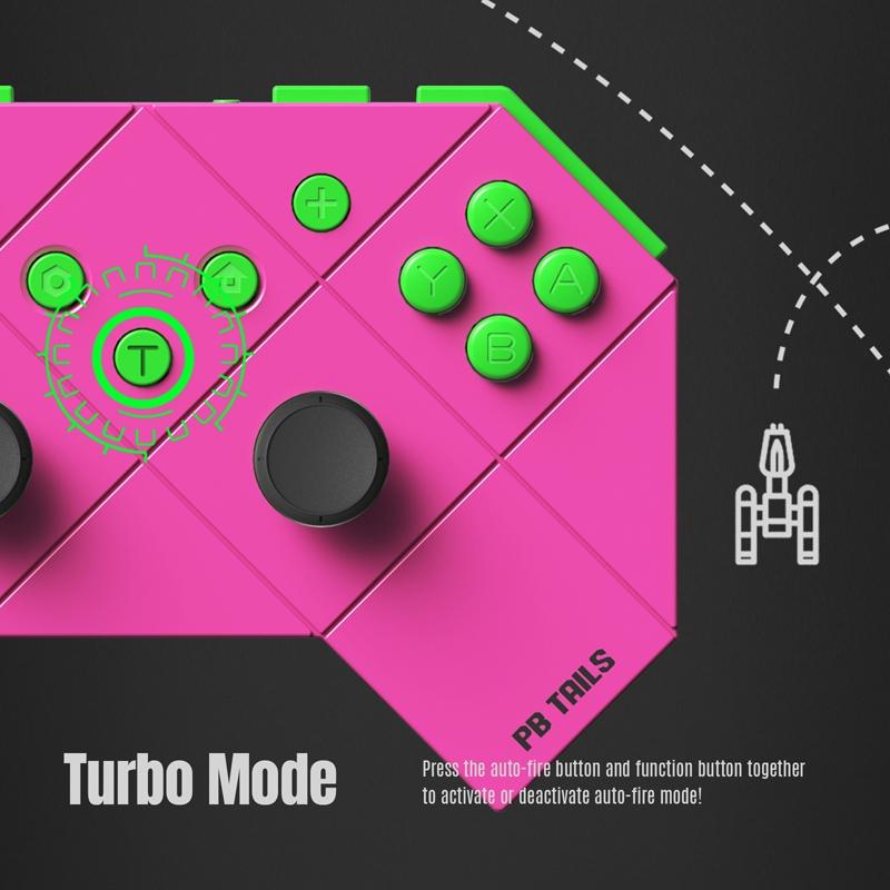 NNEIDS Rose Red Gamepad For Switch - Tooth Design-1