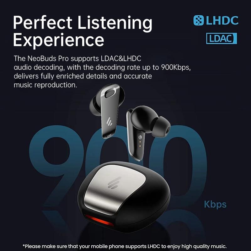 NNEIDS Wireless Neobuds Pro Tws Earphones - Noise Reduction - Black-3
