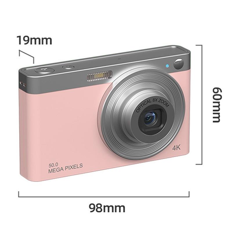 NNEIDS 4K 8X Optical Zoom Telescopic Lens Digital Camera - White 2.88 Inch-1
