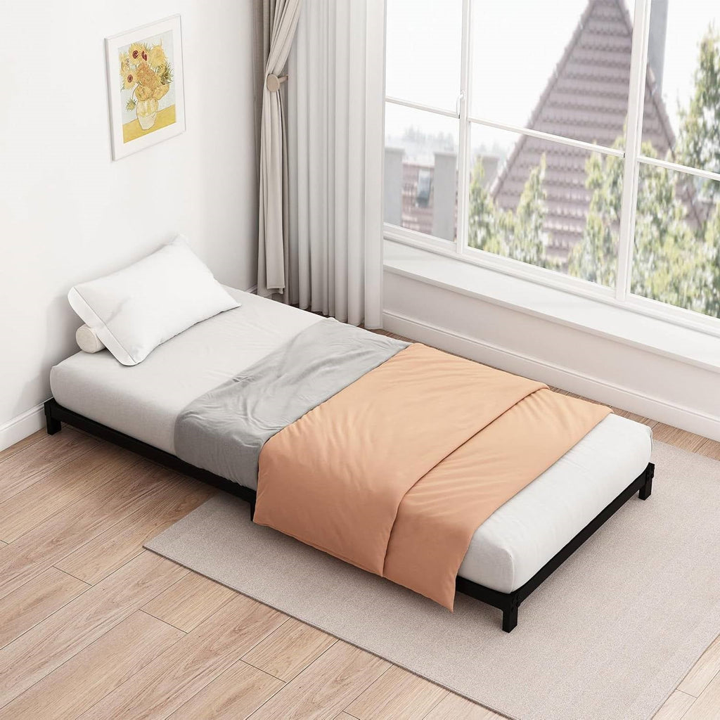 Twin size 5-inch Heavy Duty Metal Bed Frame with 3,000 lb. Weight Capacity-0