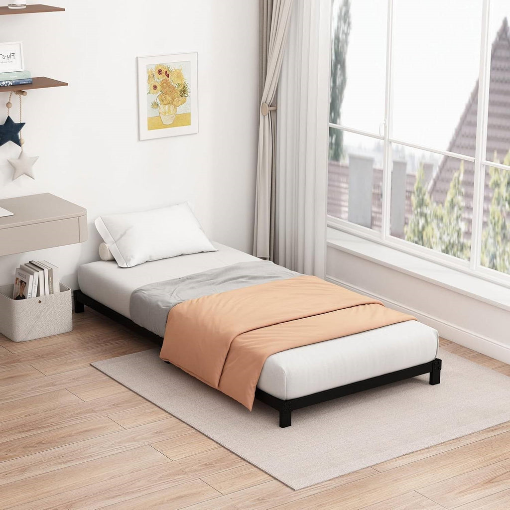 Twin size 5-inch Heavy Duty Metal Bed Frame with 3,000 lb. Weight Capacity-2