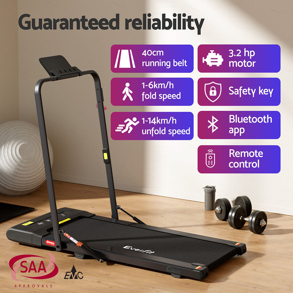 NNEDSZ Treadmill Electric Walking Pad Under Desk Home Gym Fitness 400mm Black-3