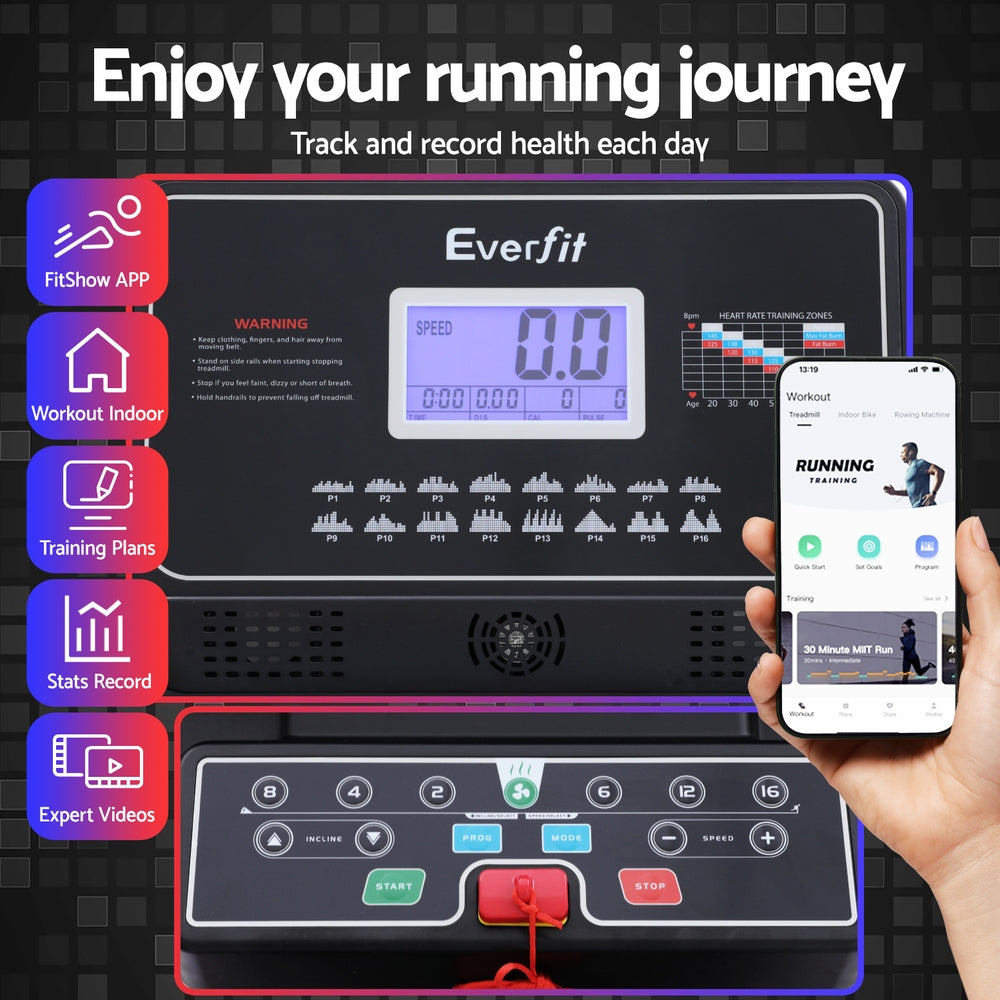 NNEDSZ Treadmill Electric Home Gym Fitness Exercise Machine w/ Sit Up Bar 450mm-4