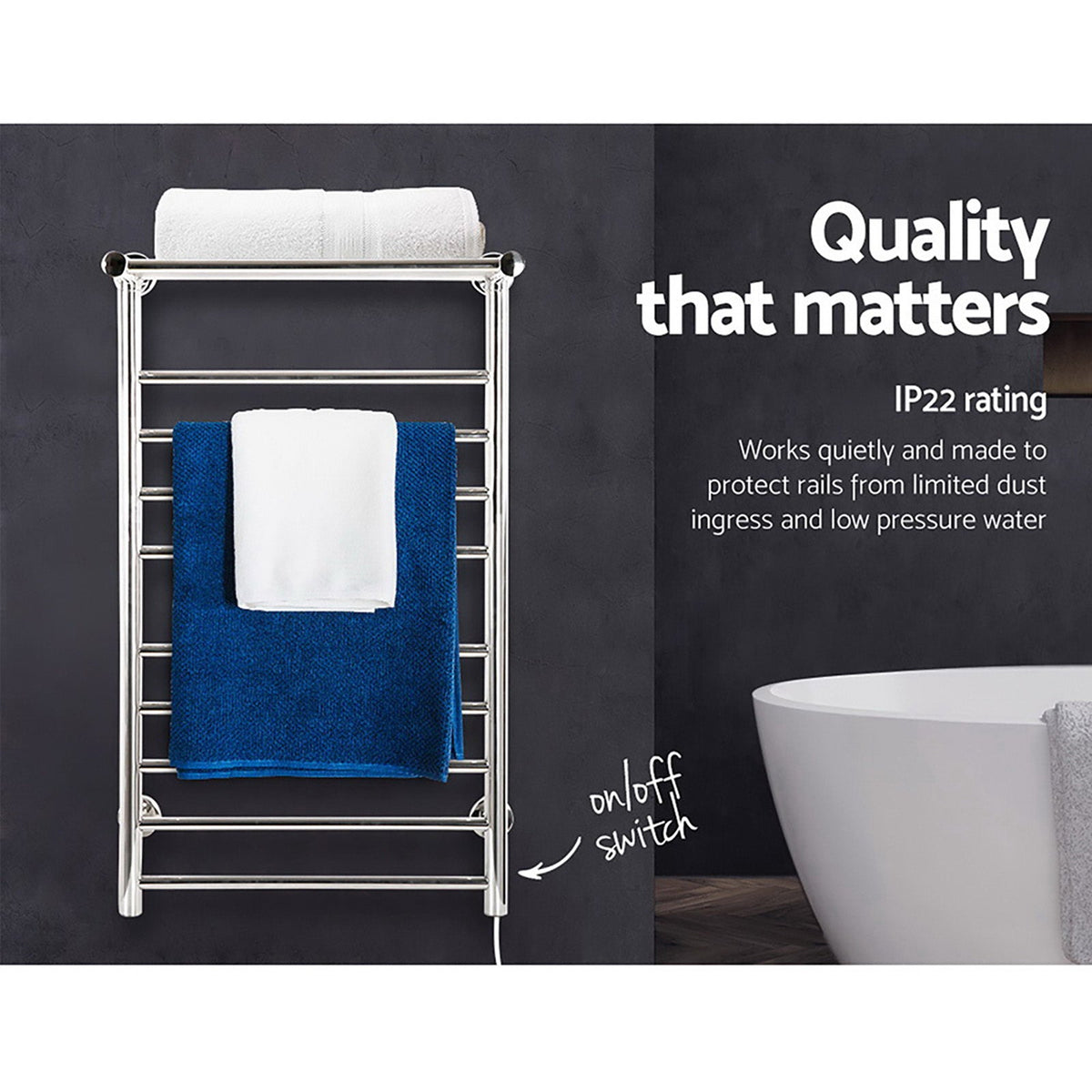 NNEDSZ Electric Heated Towel Rail-3
