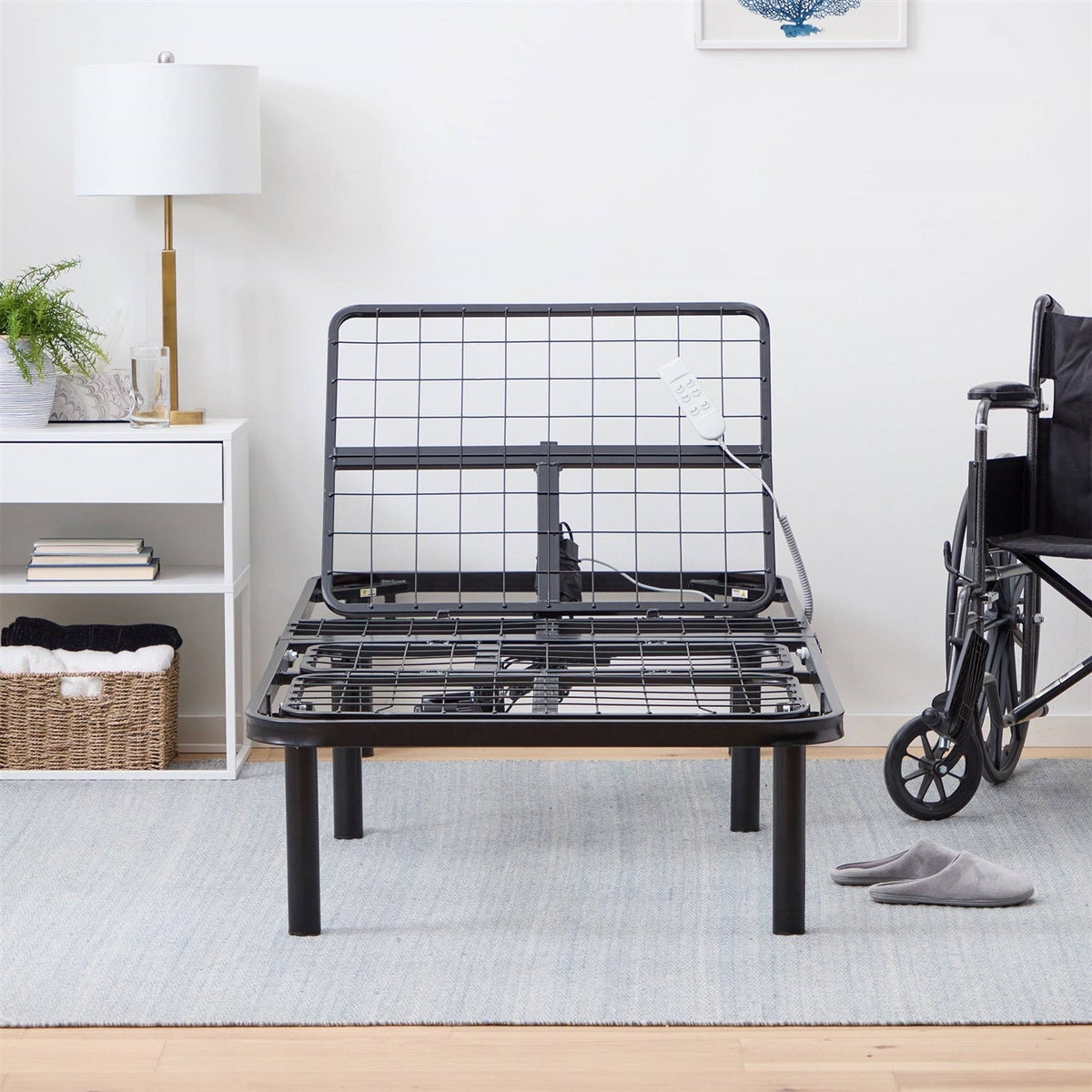 Twin XL Remote Remote Controlled Steel Adjustable Bed-1