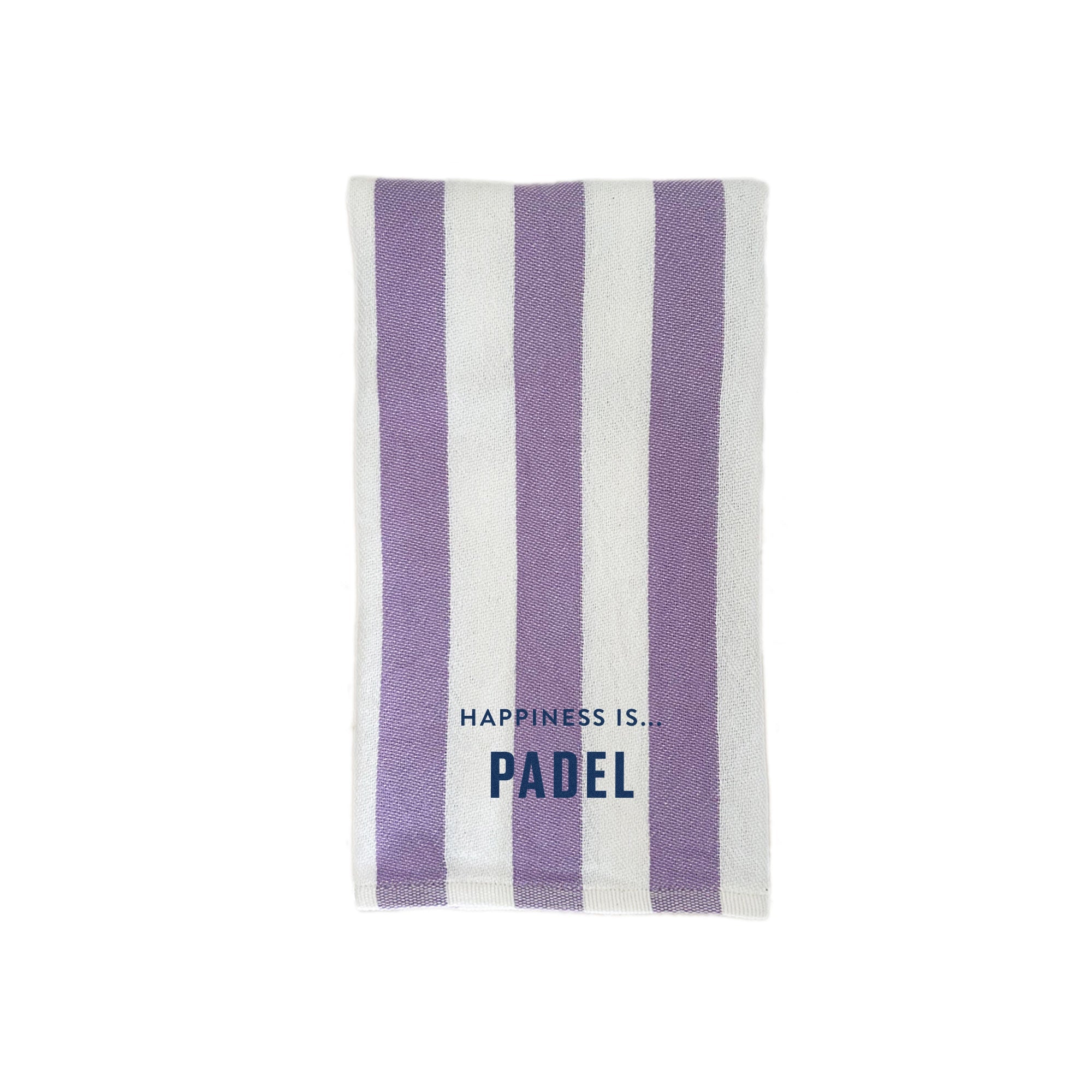 Tea/Hand Towel Padel, Striped Blue-0