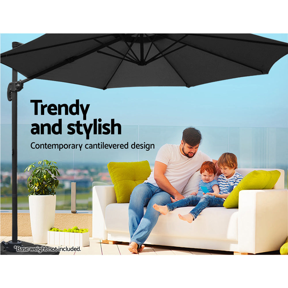 NNEDSZ Outdoor Umbrella - Black-3