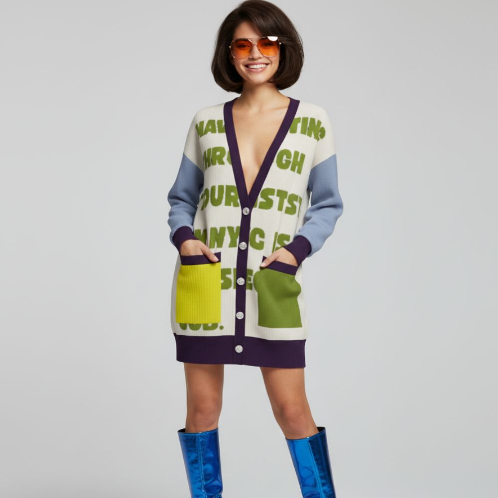 UNION SQUARE Long Cardigan Dress BYMANYC ® New York-1