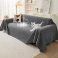 71" x 150" Couch Protector from Cat Claws, Waterproof Couch Cover Anti Slip,Couch Cover 3 Cushion Sofa Washable,Anti-Scratch Pet Sofa Cover Heavy Duty - Dark Gray-0