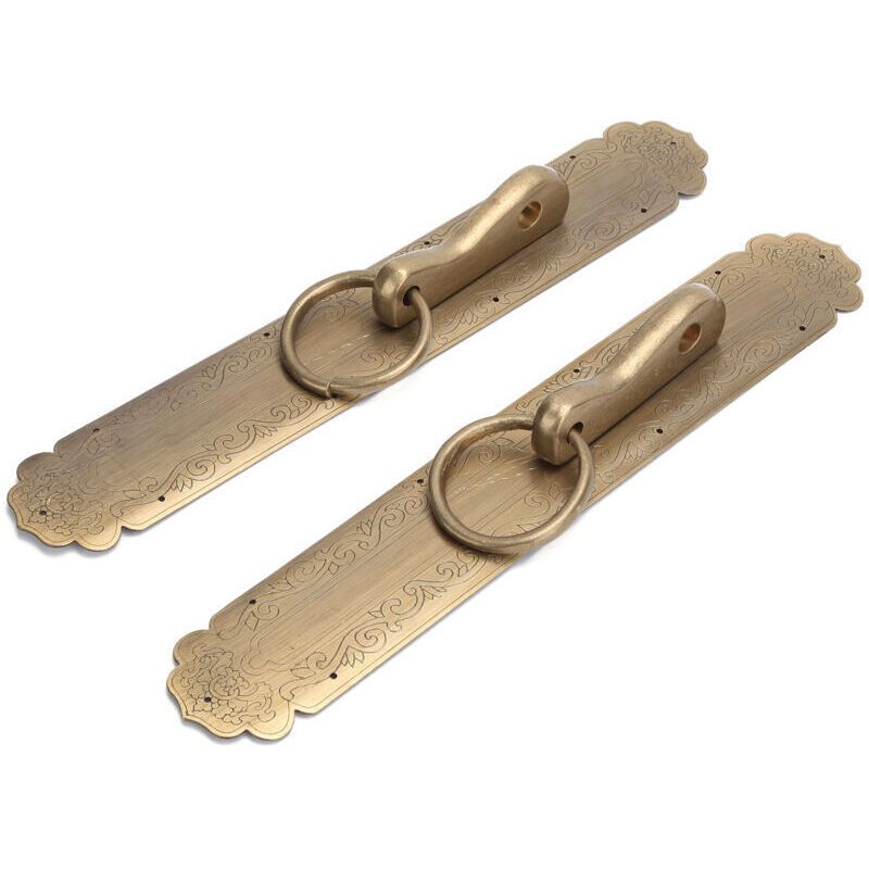 Chinese Style Door Ring Brass Handle Antique Door Handle Furniture Hardware-1