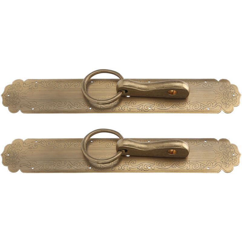 Chinese Style Door Ring Brass Handle Antique Door Handle Furniture Hardware-2