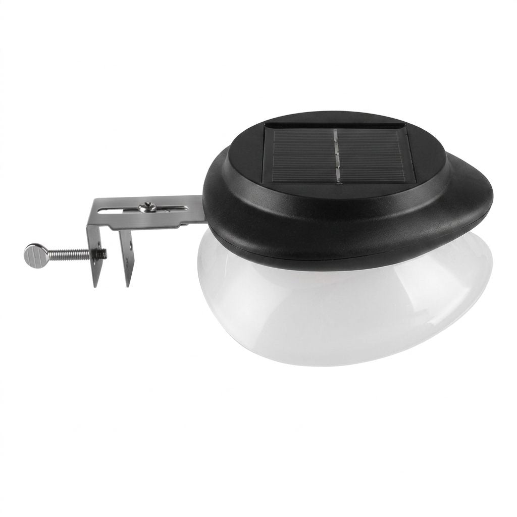 Solar Powered Fence Light with Durable ABS+PC Housing, Monocrystalline Silicon Panel, and Adjustable Mounting Clip for Outdoor Garden, Patio, Deck, and Walkway Illumination in Warm White or Cool White (16PCS, White Housing‑Warm White Light)-2