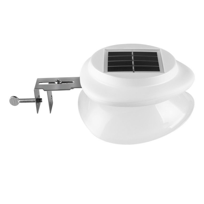 Solar Powered Fence Light with Durable ABS+PC Housing, Monocrystalline Silicon Panel, and Adjustable Mounting Clip for Outdoor Garden, Patio, Deck, and Walkway Illumination in Warm White or Cool White (8PCS, Black Housing‑Cool White Light)-3