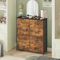 Tallboy Dresser Chest of Drawers in Black - 8 Fabric Drawers, 96x86cm-0