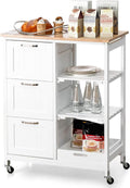 NNEDSZ Kitchen Island on Wheels with Storage-0