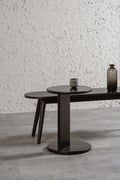 NNEDSZ Brentwood Round Solid Timber Lamp Table (Black)-0