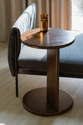 NNEDSZ Brentwood Round Solid Timber Lamp Table (Walnut)-0