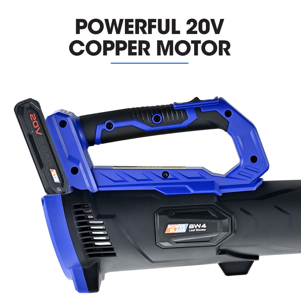 NNEDSZ POWERBLADE BW4 20V Cordless Electric Leaf Blower Kit, with Battery and Fast Charger-2